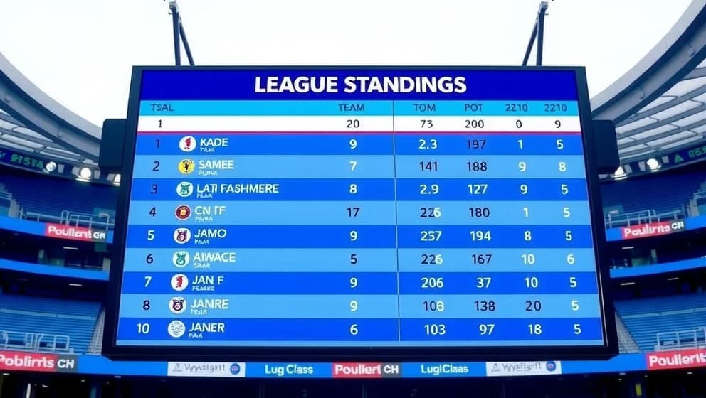Poängställning i Deportivo La Coruña