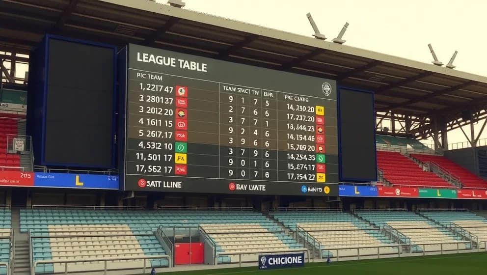 Poängställning i Hajduk Split denna säsong