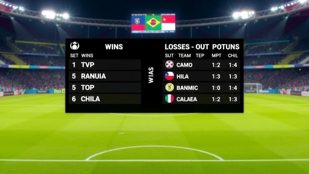 Poängställning i Primera División de Chile